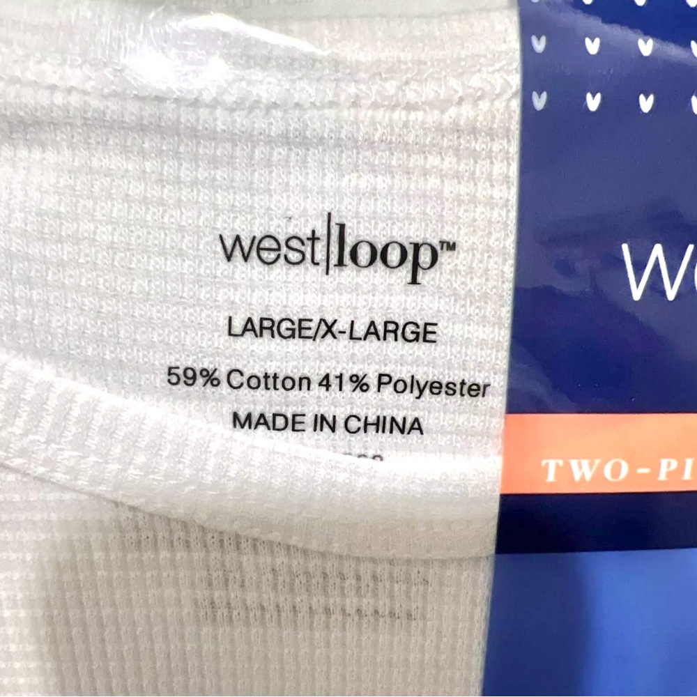 NWT WEST LOOP WHITE THERMAL SET SIZE L/XL!!! - Picture 7 of 9